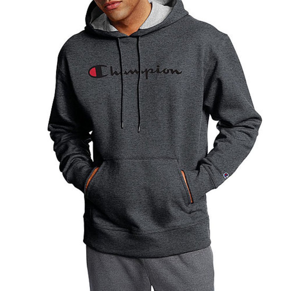 Champion PowerBlend XL Men's Gray Hoodie